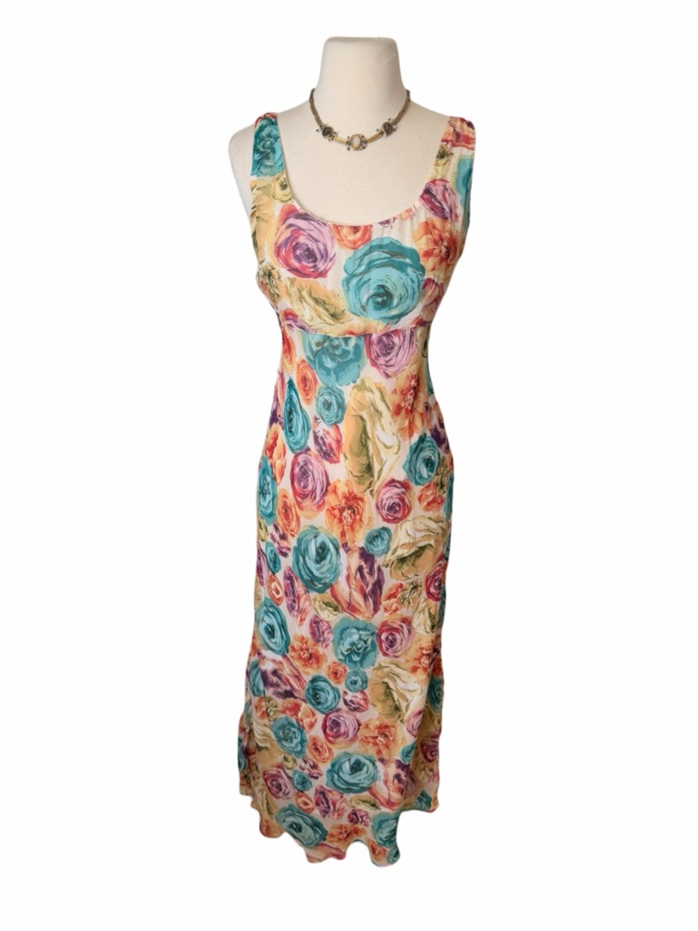 NOSTALGIA VINTAGE RARE FLORAL MAXI DRESS. - Picture 2 of 5